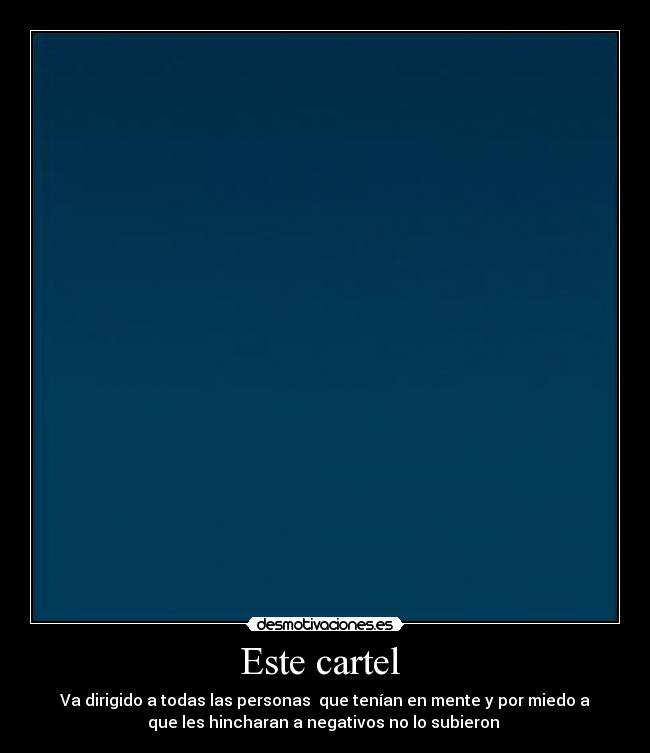Este cartel  - 