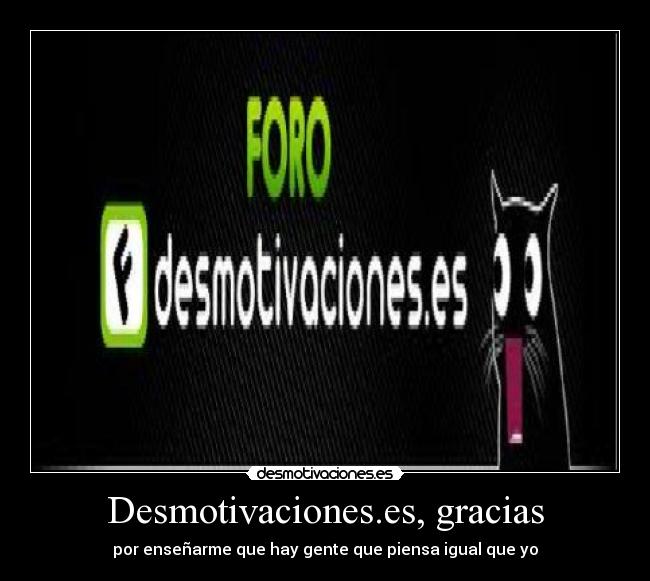 Desmotivaciones.es, gracias - por enseñarme que hay gente que piensa igual que yo