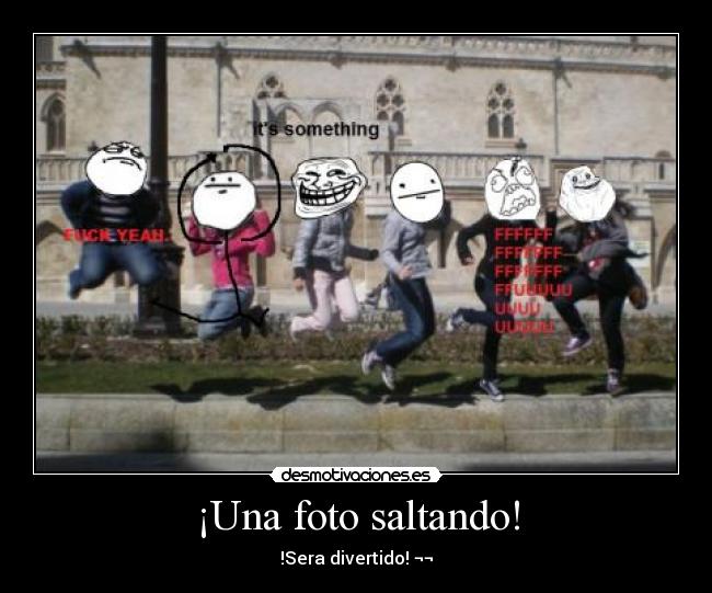 ¡Una foto saltando! -