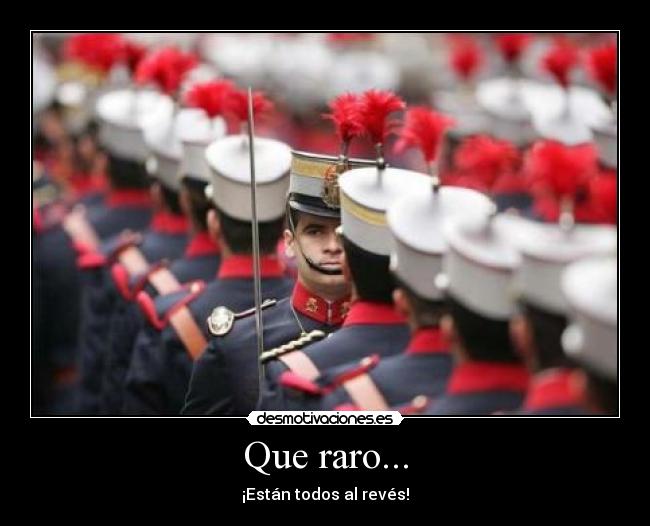 Que raro... - ¡Están todos al revés!