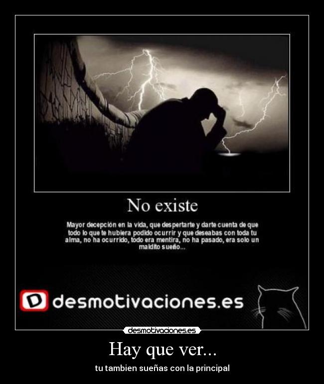 Hay que ver... - tu tambien sueñas con la principal