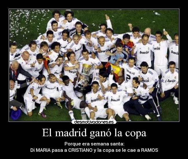 El madrid ganó la copa -