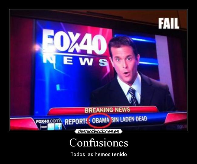 Confusiones - Todos las hemos tenido