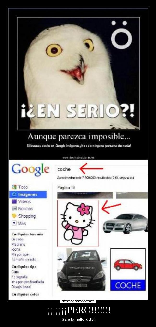 ¡¡¡¡¡¡¡PERO!!!!!!! - ¡Sale la hello kitty! 