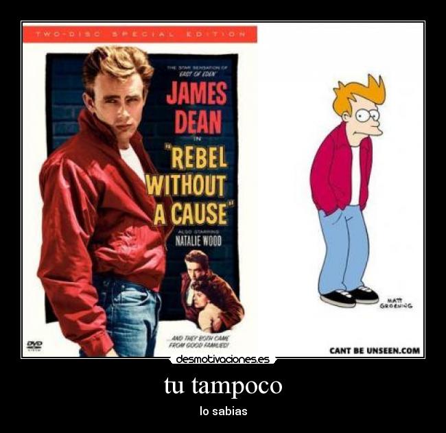 tu tampoco - lo sabias