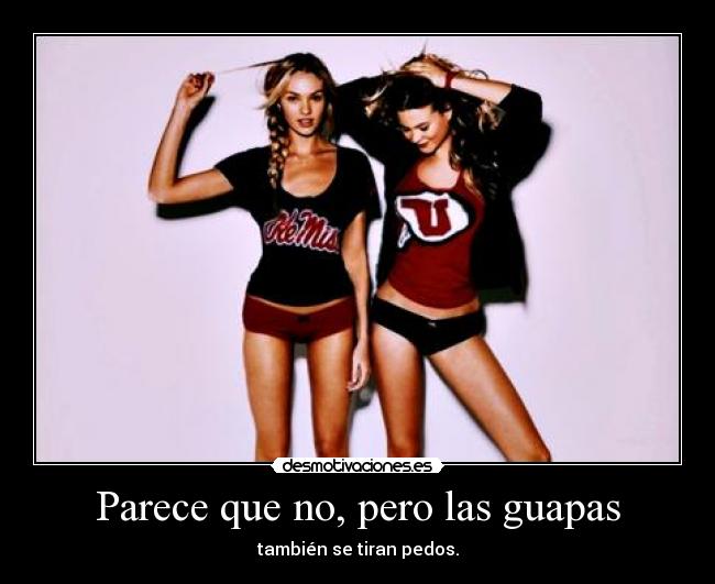 carteles las guapas tambien tiran pedos desmotivaciones