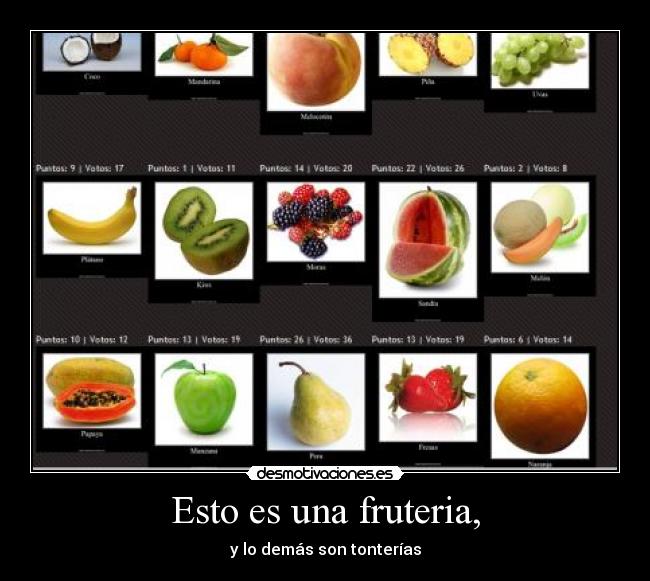 Esto es una fruteria, - 
