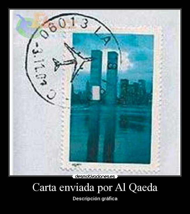 Carta enviada por Al Qaeda - Descripción gráfica