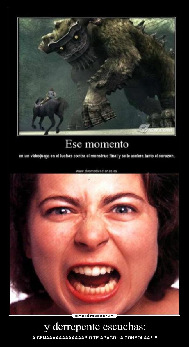 y derrepente escuchas: - 