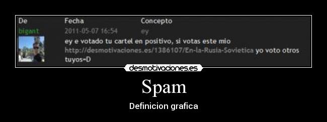 Spam - Definicion grafica