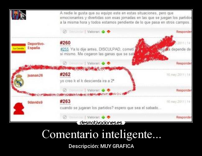 Comentario inteligente... -