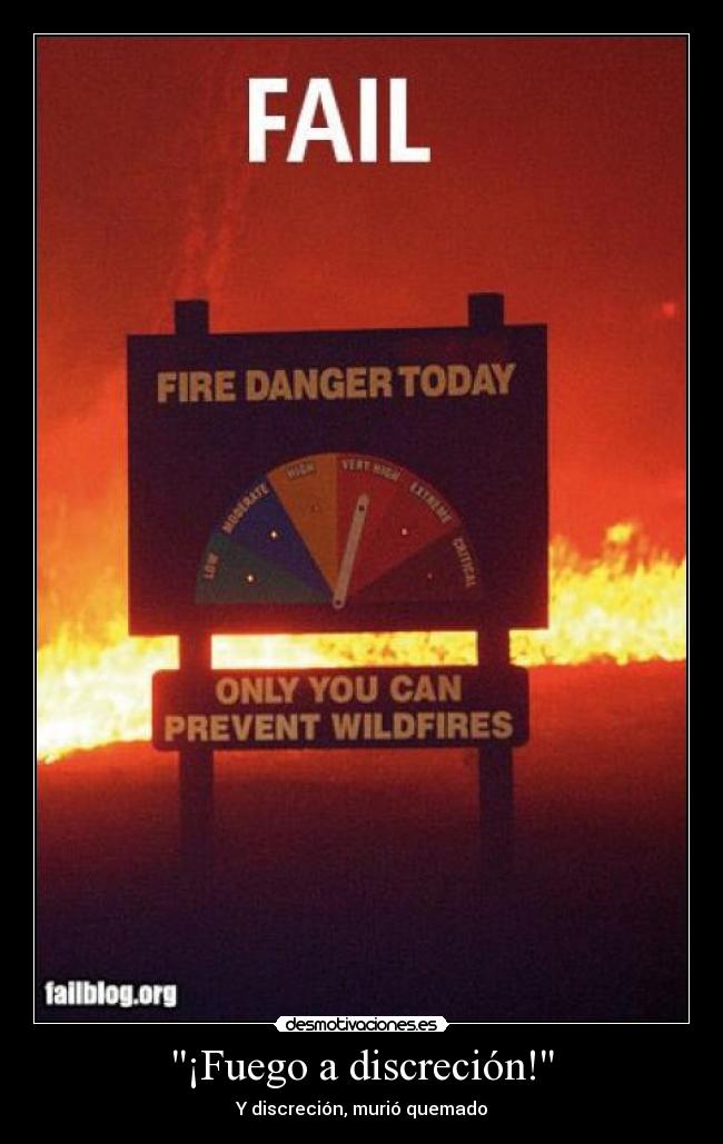 ¡Fuego a discreción! -