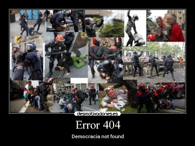 Error 404 - Democracia not found