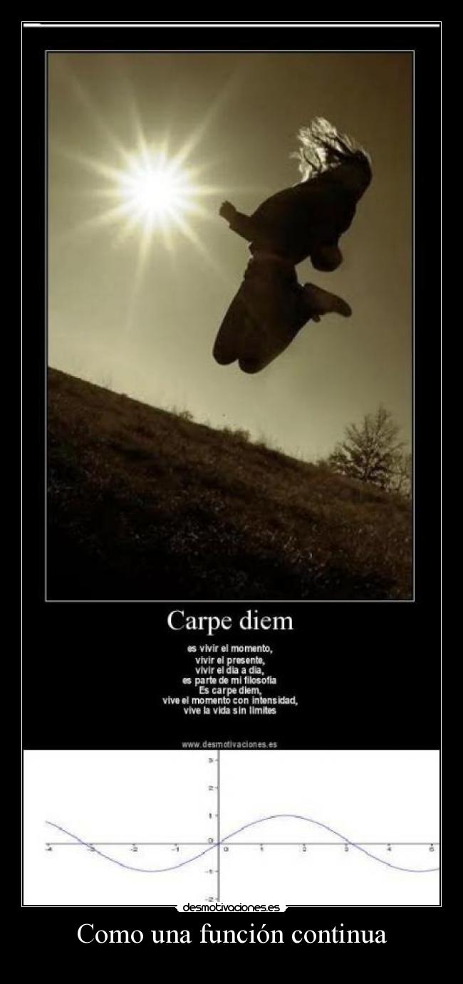 Como una función continua -