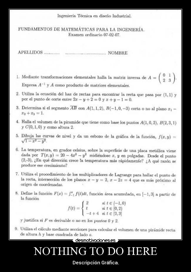 NOTHING TO DO HERE -