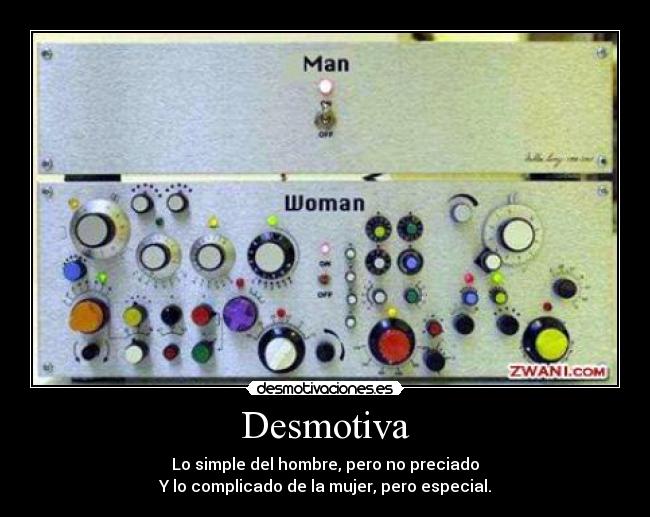 carteles desmotiva hombremujersimplepreciadocomplicadoespecial desmotivaciones