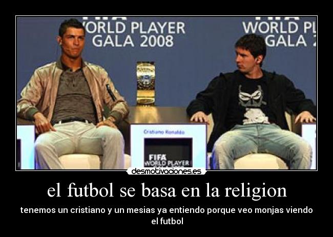 el futbol se basa en la religion -