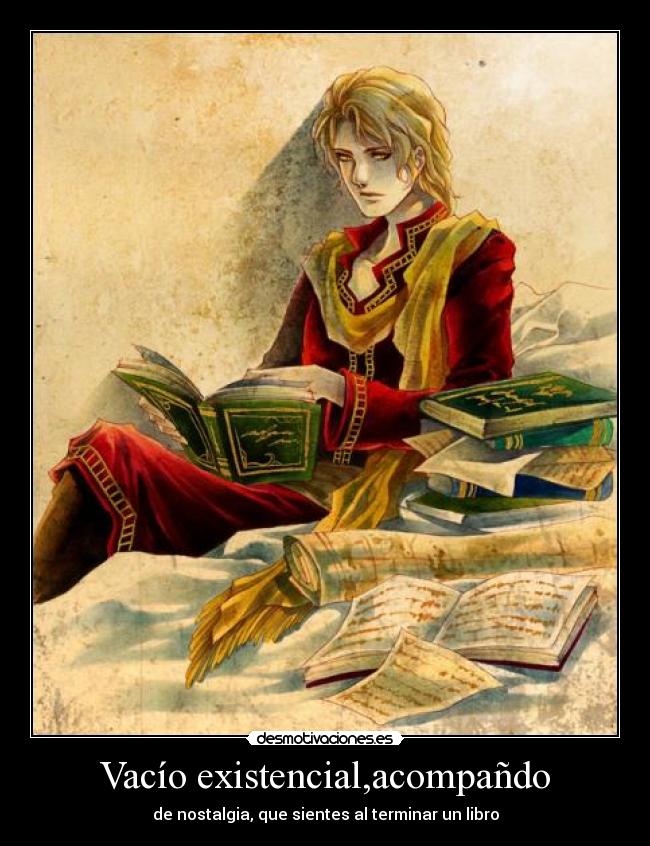 Vacío existencial,acompañdo -