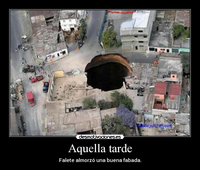 Aquella tarde - Falete almorzó una buena fabada.