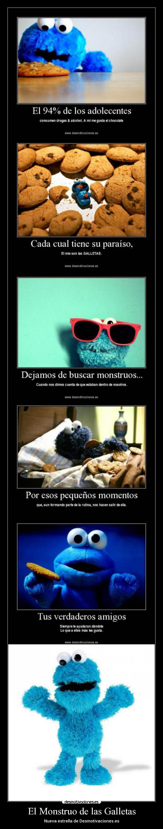 El Monstruo de las Galletas - Nueva estrella de Desmotivaciones.es