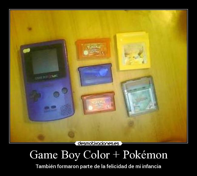 Game Boy Color + Pokémon - También formaron parte de la felicidad de mi infancia