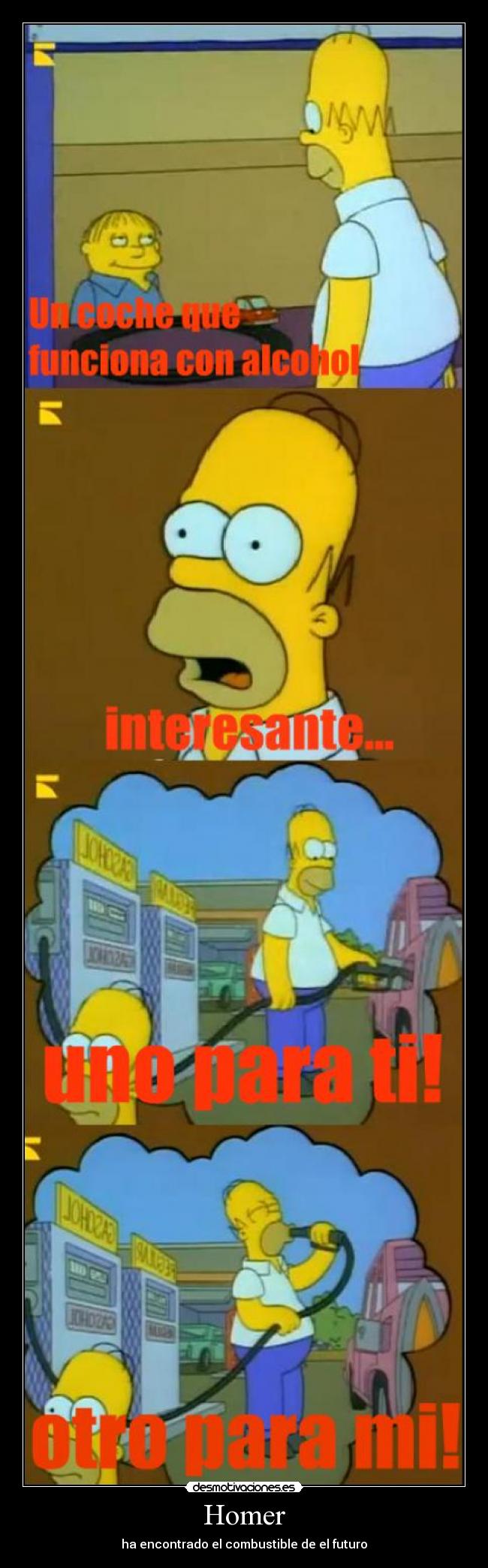 Homer - ha encontrado el combustible de el futuro