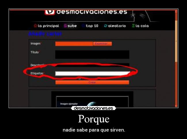 Porque - nadie sabe para que sirven.