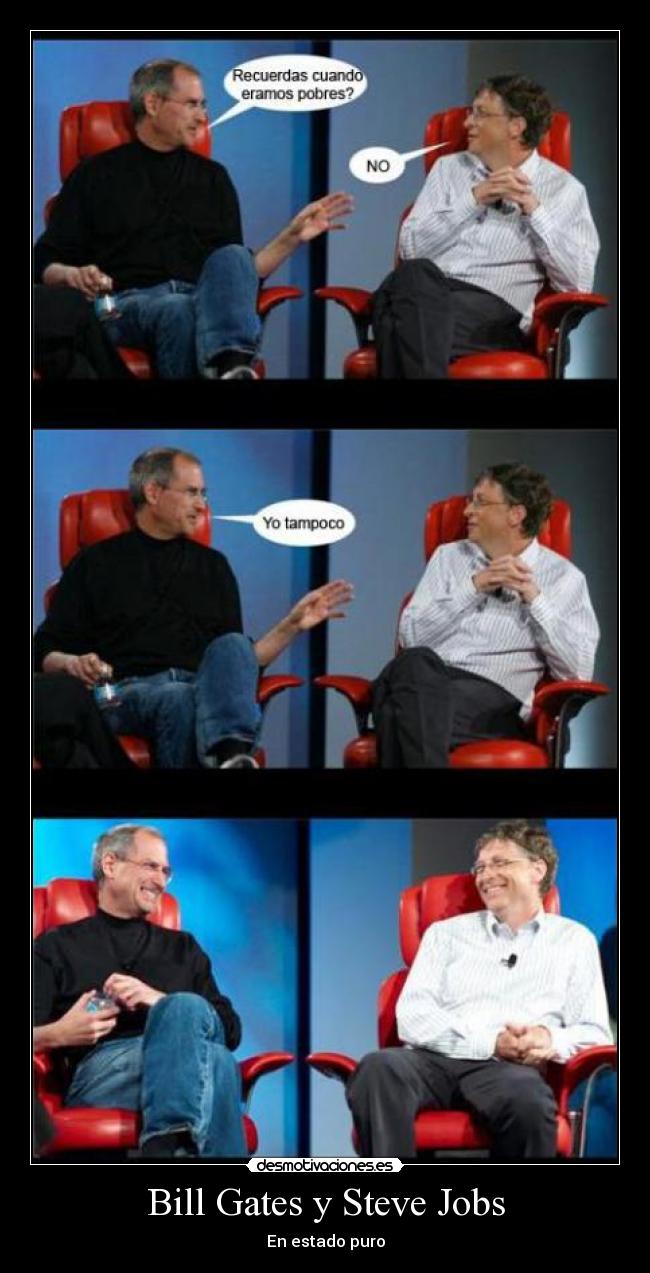 Bill Gates y Steve Jobs - En estado puro