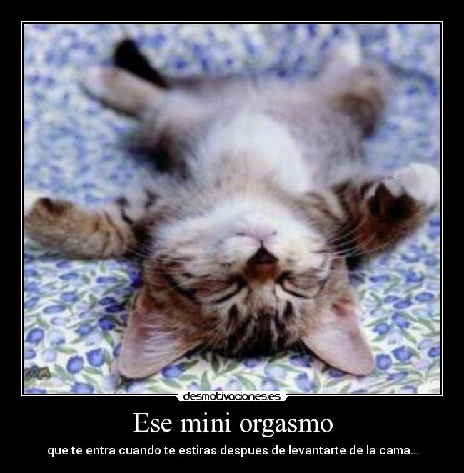 Ese mini orgasmo -