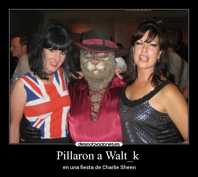 Pillaron a Walt_k - en una fiesta de Charlie Sheen