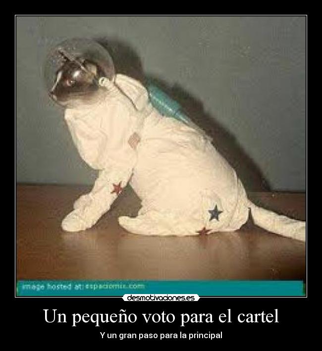 Un pequeño voto para el cartel - Y un gran paso para la principal