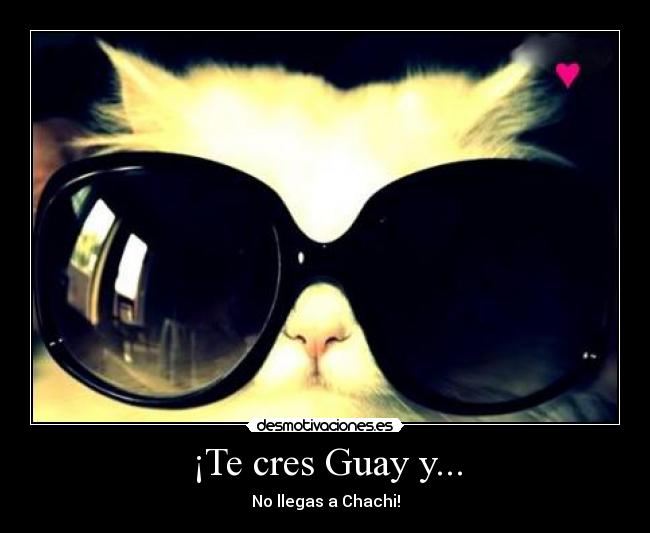 ¡Te cres Guay y... -