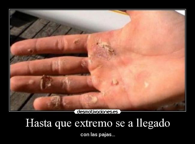 Hasta que extremo se a llegado - con las pajas...