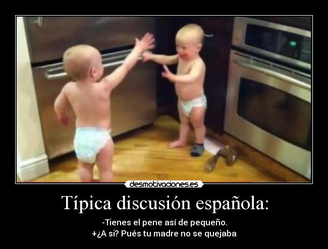 Típica discusión española: - 