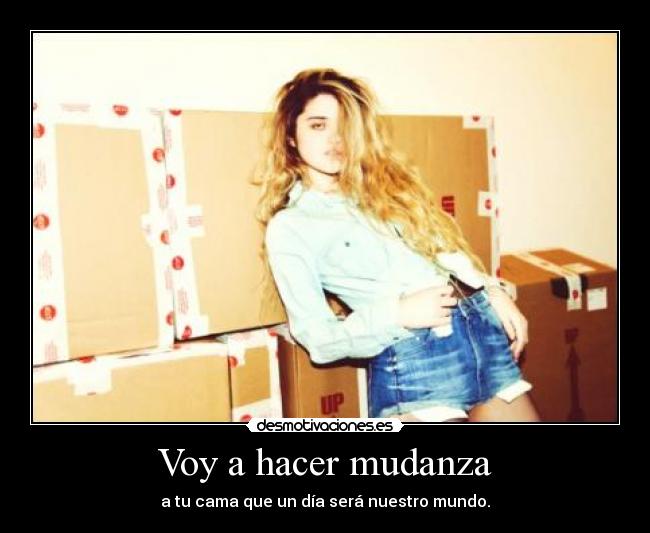 Voy a hacer mudanza - 