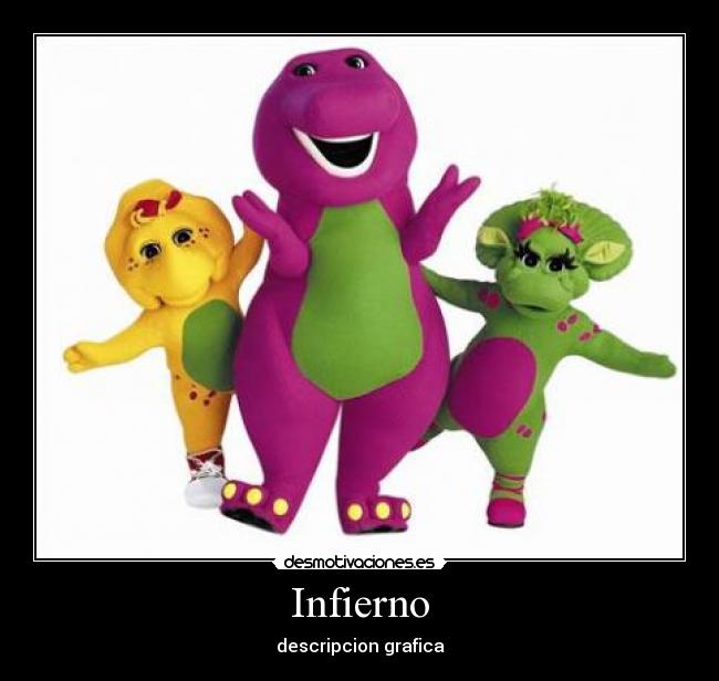 carteles barney desmotivaciones