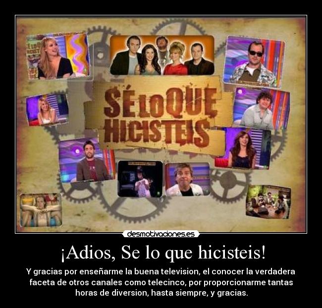 ¡Adios, Se lo que hicisteis! -