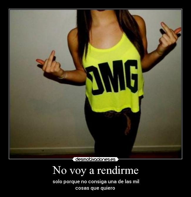 No voy a rendirme - 