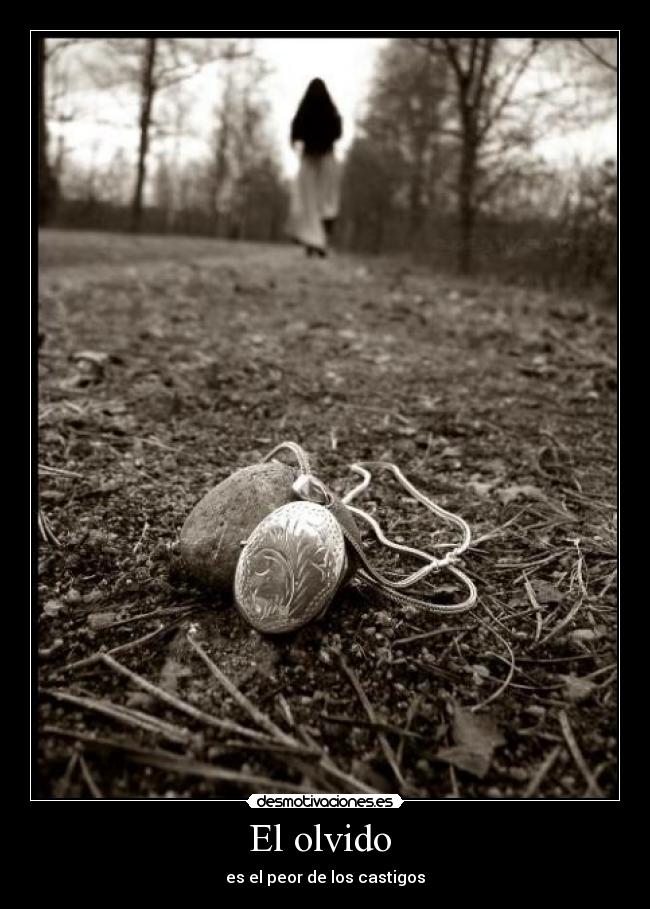 El olvido -
