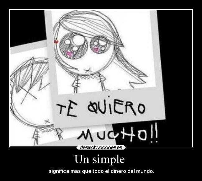 Un simple -