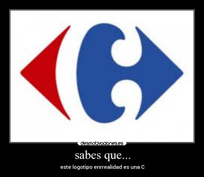 sabes que... - este logotipo enrrealidad es una C