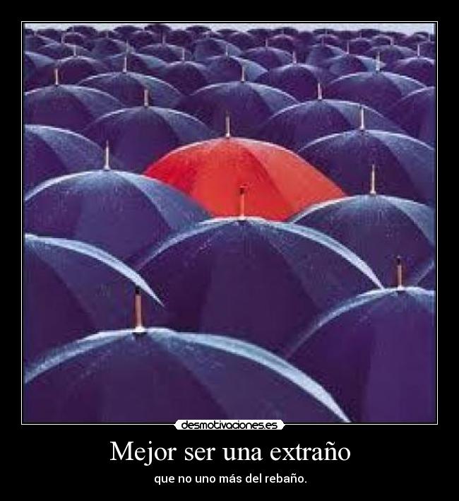 Mejor ser una extraño -