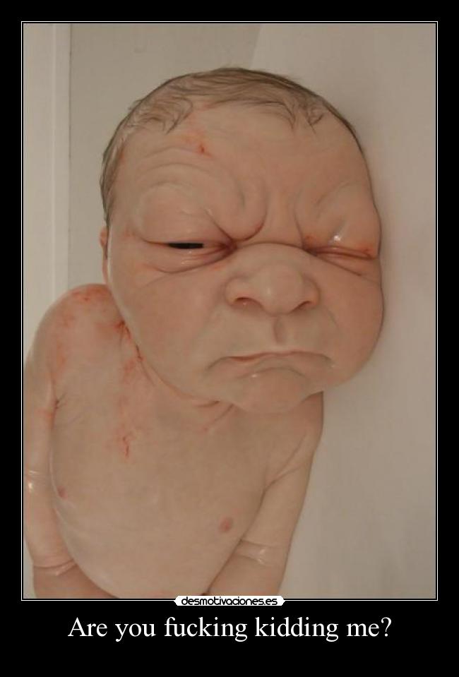 Are you fucking kidding me? -