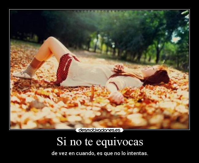 Si no te equivocas - 