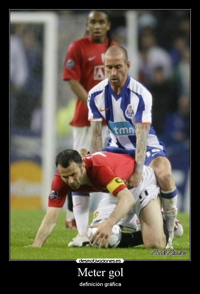 Meter gol - definición gráfica