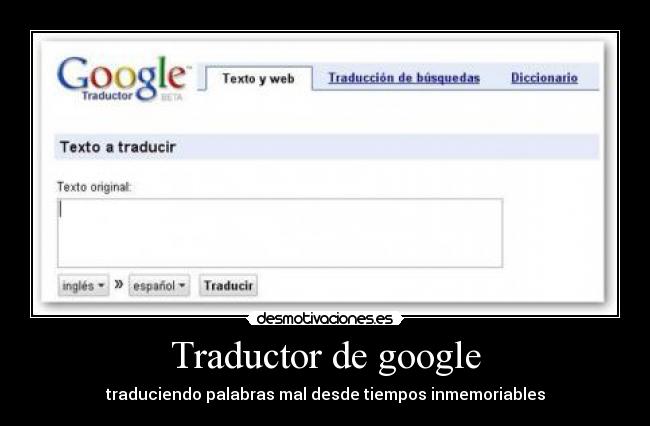 Traductor de google -