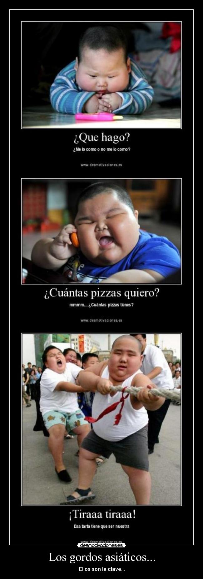 Los gordos asiáticos... - Ellos son la clave...