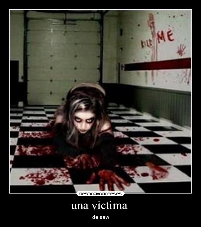 una victima -