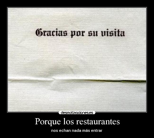 carteles restaurantes desmotivaciones