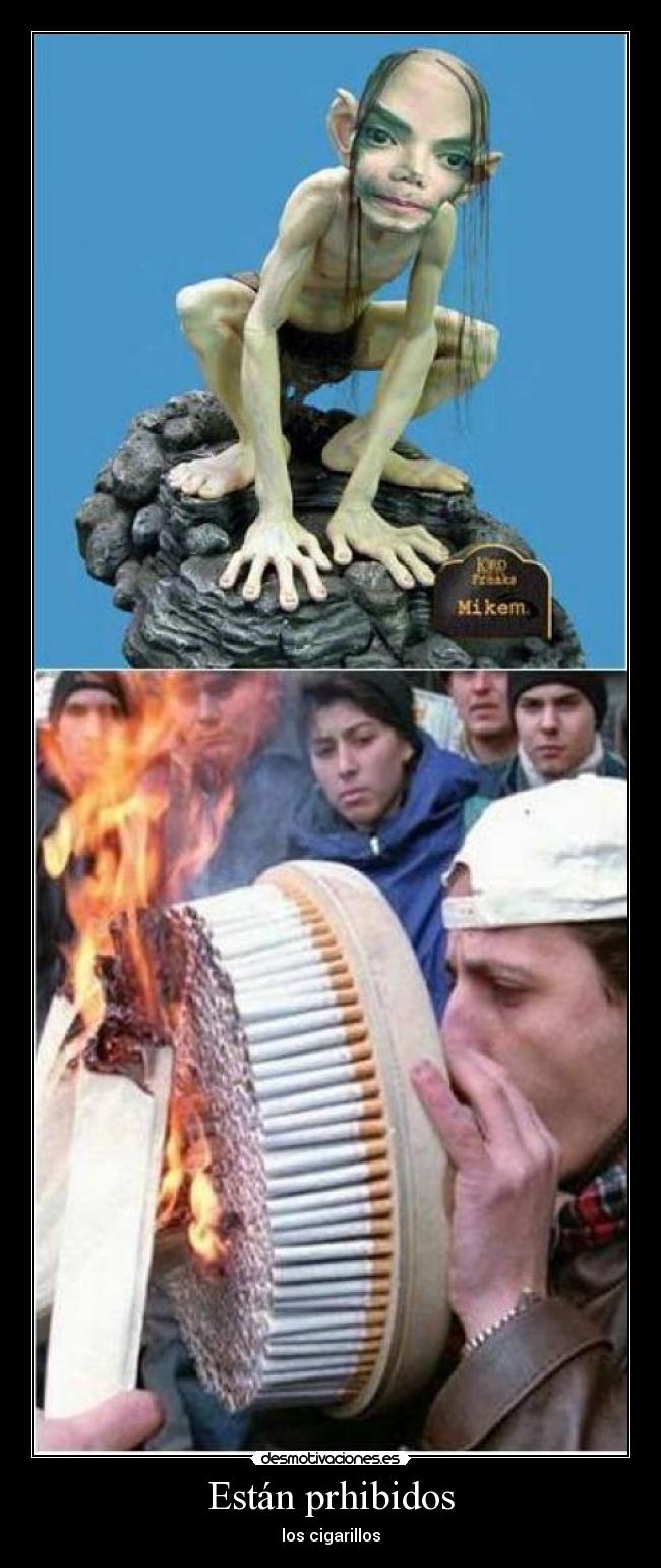 Están prhibidos - los cigarillos